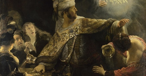 Rembrandt, Uczta Baltazara.