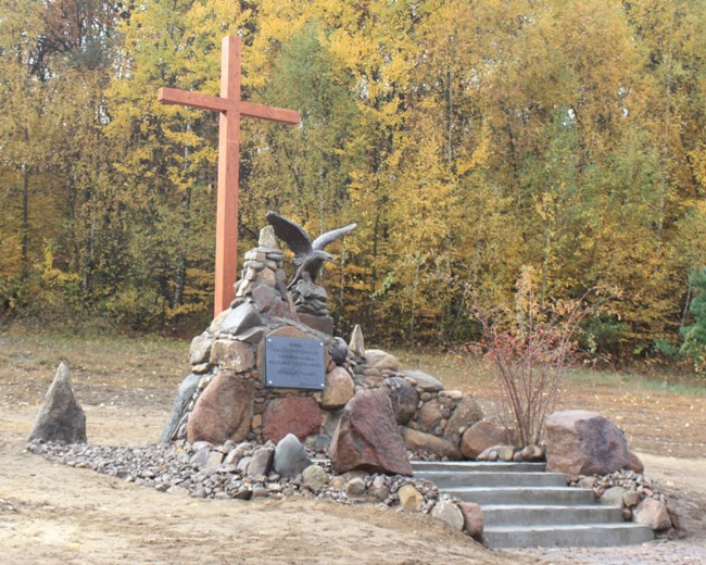 Pomnik na terenie Nadleśnictwa Staszów.