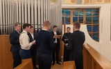 Schola liturgiczna podczas nabożeństwa.