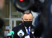 Wizyta prezydenta Dudy w szpitalu w Głuchołazach