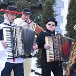 Kolędnicy, akordeoniści i heligoniści w Zakliczynie