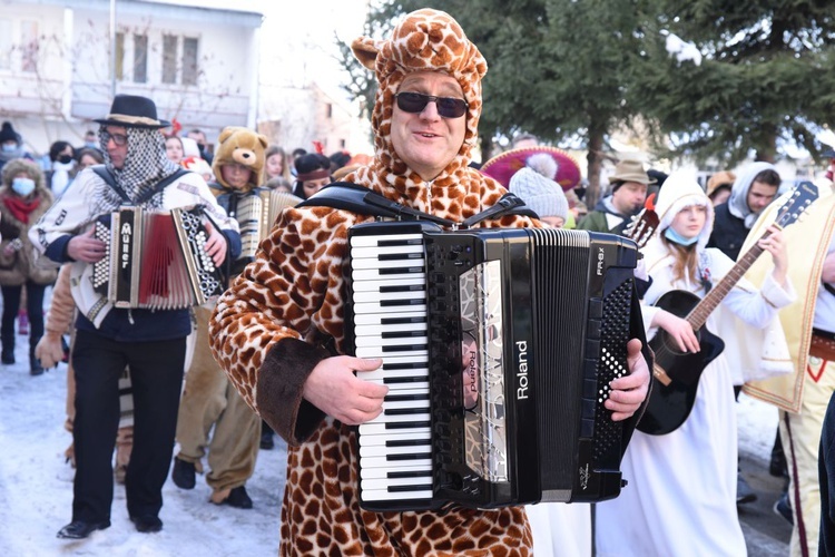 Kolędnicy, akordeoniści i heligoniści w Zakliczynie