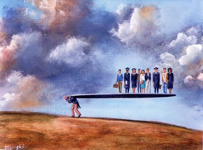 Tarnobrzeg. Malarstwo Rafała Olbińskiego