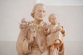 Figura św. Józefa z gdańskiego kościoła ojców oblatów przy ul. Elżbietańskiej.