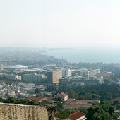 Saloniki - widok na miasto i morze.
