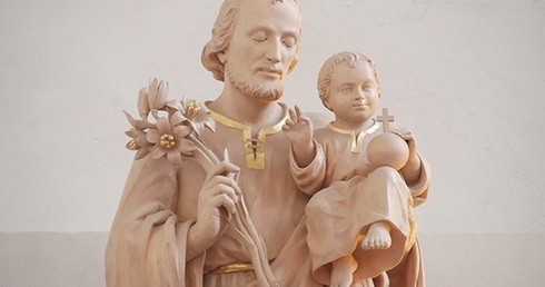 Figura Opiekuna Jezusa z gdańskiego kościoła ojców oblatów przy ul. Elżbietańskiej.