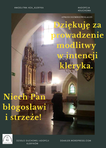 Kleryk stanie się świętym kapłanem, jeśli...