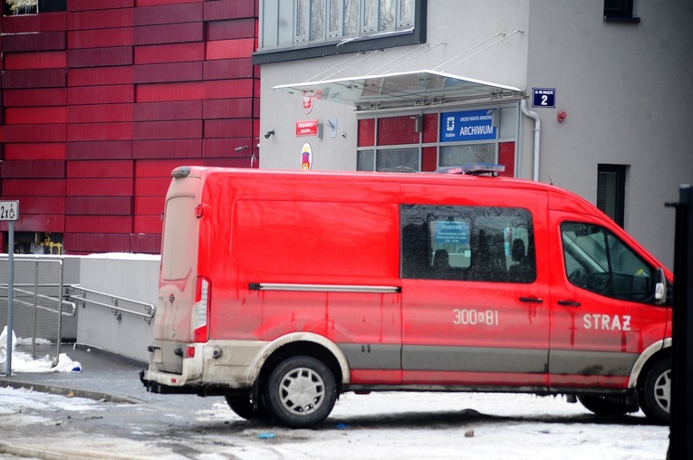 Pogorzelisko Archiwum Urzędu Miasta Krakowa