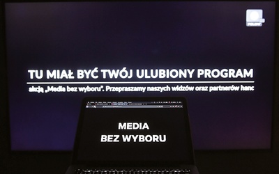 Taką planszę mogli zobaczyć telewidzowie i internauci na wielu stacjach TV i portalach.