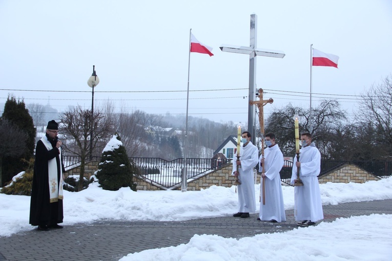Jodłowa. Powitanie figury św. Michała
