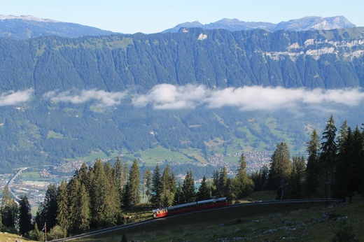 Z okna szwajcarskiego pociągu