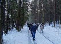 Przez śnieg, prawie jak w Zakopanem 