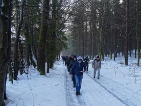 Przez śnieg, prawie jak w Zakopanem 