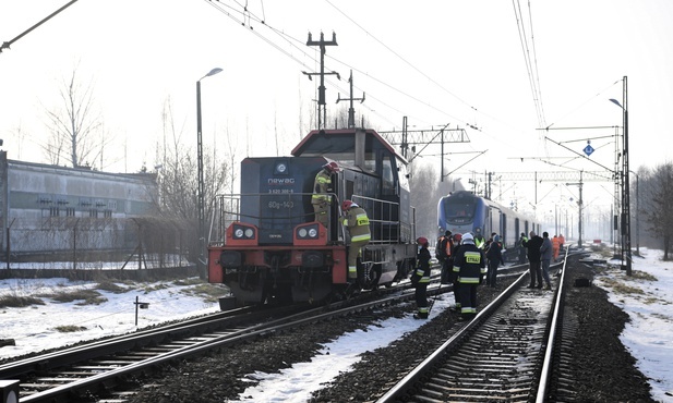 Zderzenie pociągu z lokomotywą