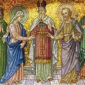 Neoromańska mozaika w krypcie św. Józefa na Rozbarku, 1911 r.