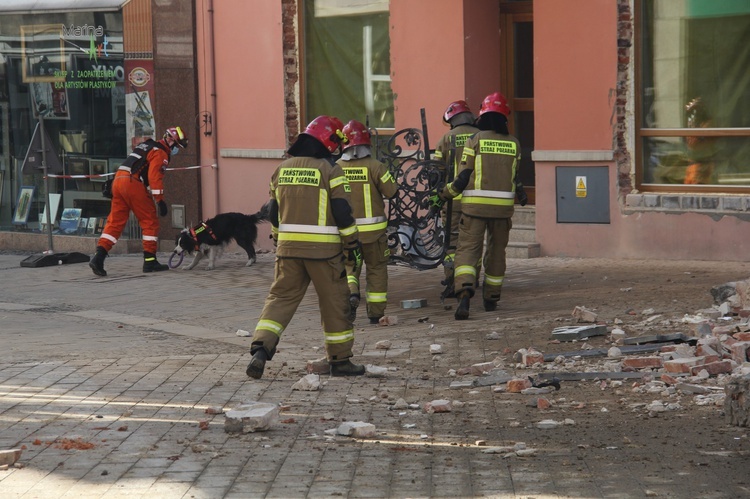 Zawalona kamienica w centrum Rybnika