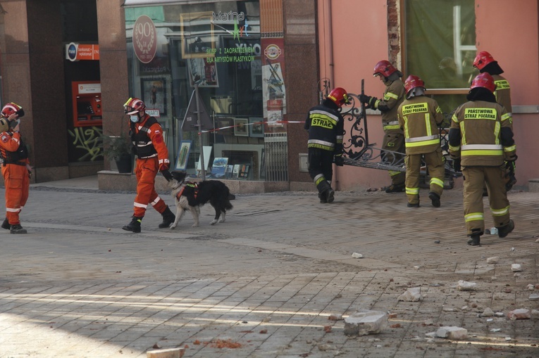 Zawalona kamienica w centrum Rybnika