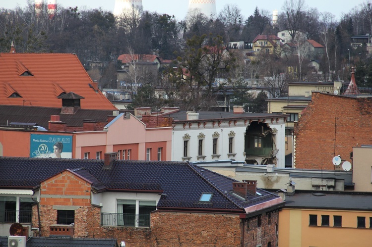 Zawalona kamienica w centrum Rybnika