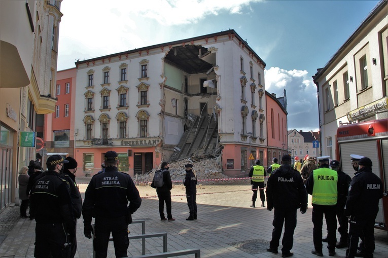 Zawalona kamienica w centrum Rybnika