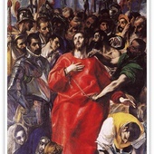 Dominikos Theotokopulos, zwany El Greco "Obnażenie z szat", olej na płótnie, 1577–1579, katedra Santa María, Toledo