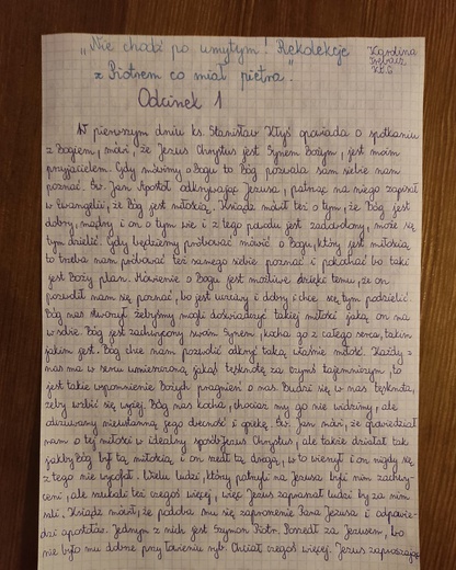 Rysunki i relacje z rekolekcji