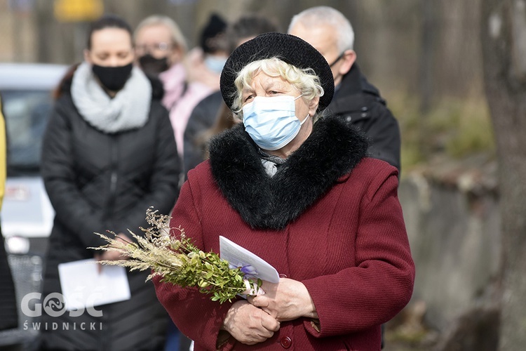 Niedziela Palmowa w ogrodzie parafii Najświętszego Serca Pana Jezusa