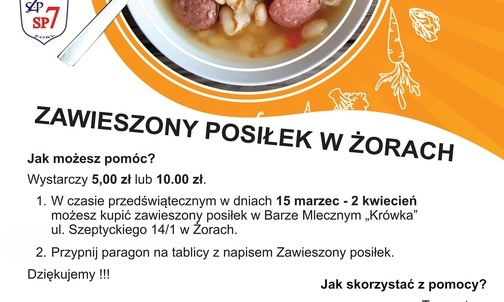 Żory. "Zawieszony posiłek" w barze mlecznym. Można kupić jedzenie potrzebującym