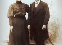 Zdjęcie ślubne Barbary i Franciszka. 