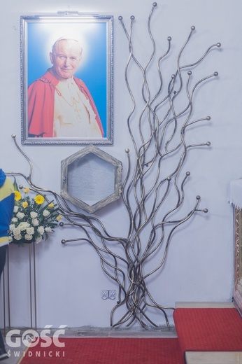 Lutomia Dolna. Intronizacja relikwii św. Jana Pawła II