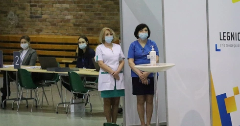 Otwarcie punktu szczepień powszechnych w Legnicy