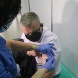 Otwarcie punktu szczepień powszechnych w Legnicy