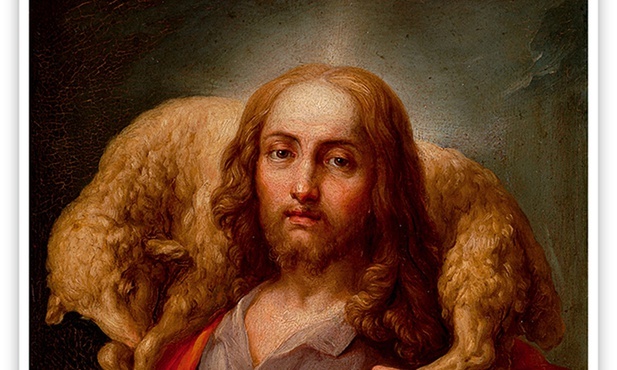 Vicente López Portaña "Dobry Pasterz", olej na desce, ok. 1800 r. Muzeum Prado, Madryt