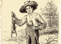 Huck Finn (na ilustracji z pierwszego wydania „Przygód Hucka Finna” z 1884 r.) dziś uznany został za rasitę. 