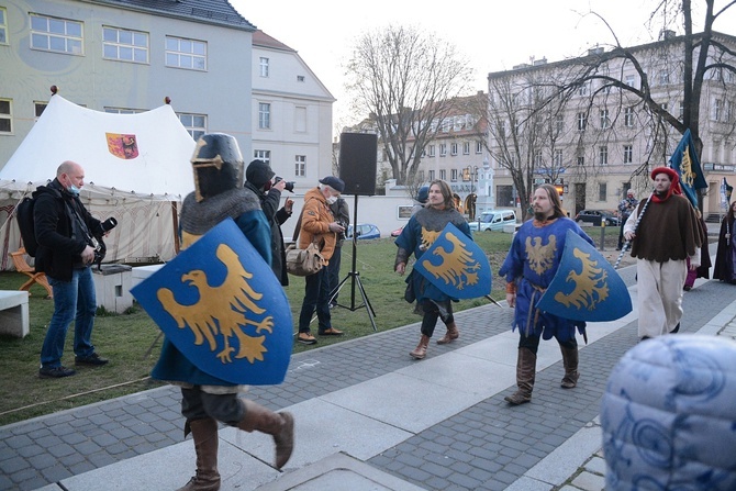 Odsłonięcie pomnika Władysława Opolczyka