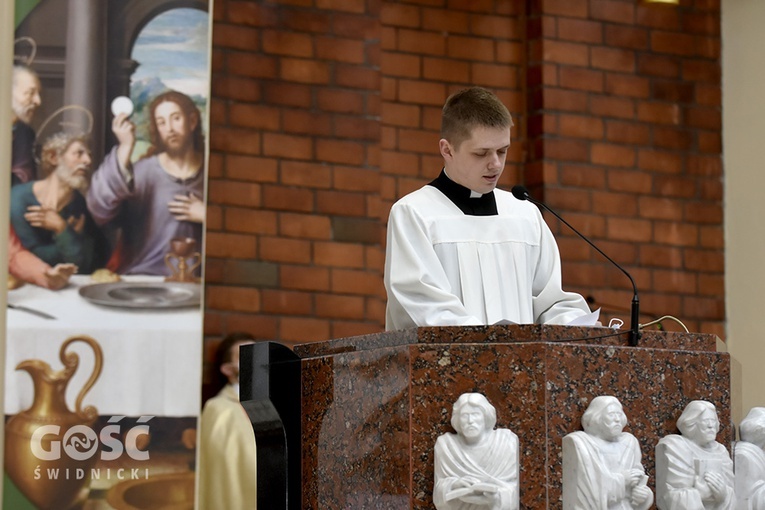 Kleryk Adrian w parafii pw. NMP Królowej Polski opowiedział o swoim doświadczeniu dobroci Boga.