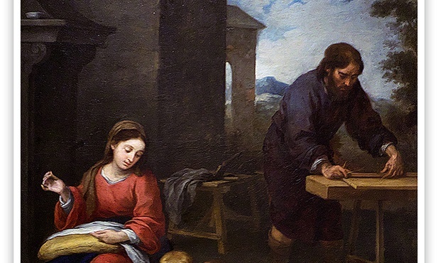 Bartolomé Esteban Murillo "Święta Rodzina ze św. Janem", olej na płótnie, 1668–1670, Muzeum Sztuk Pięknych, Budapeszt