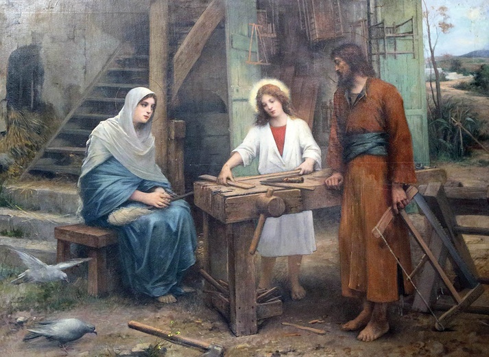 Święta Rodzina – obraz z bazyliki Zwiastowania w Nazarecie.