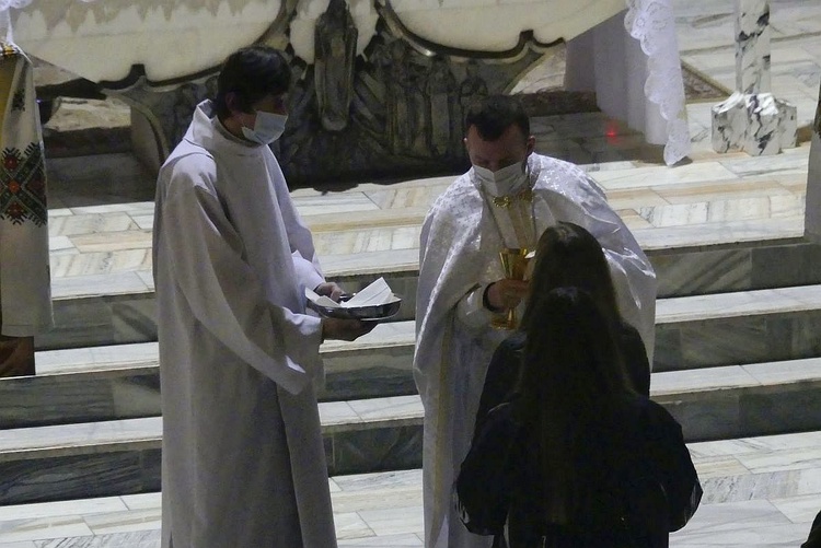 Greckokatolicka liturgia Wigilii Paschalnej w Bielsku-Białej-Leszczynach