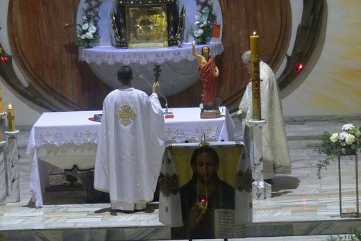 Greckokatolicka liturgia Wigilii Paschalnej w Bielsku-Białej-Leszczynach