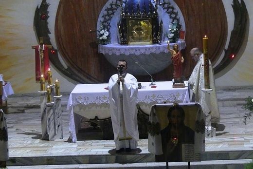 Greckokatolicka liturgia Wigilii Paschalnej w Bielsku-Białej-Leszczynach