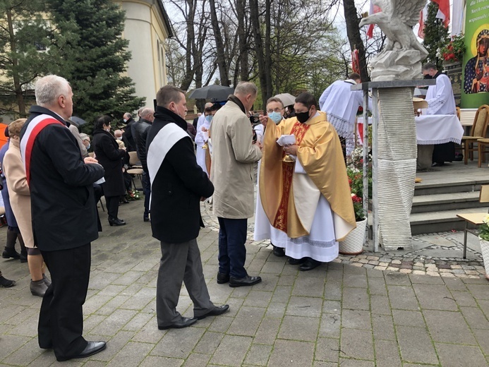 Uroczystość 40. rocznicy 3-majowej Mszy św. "Solidarności" w Andrychowie - 2021