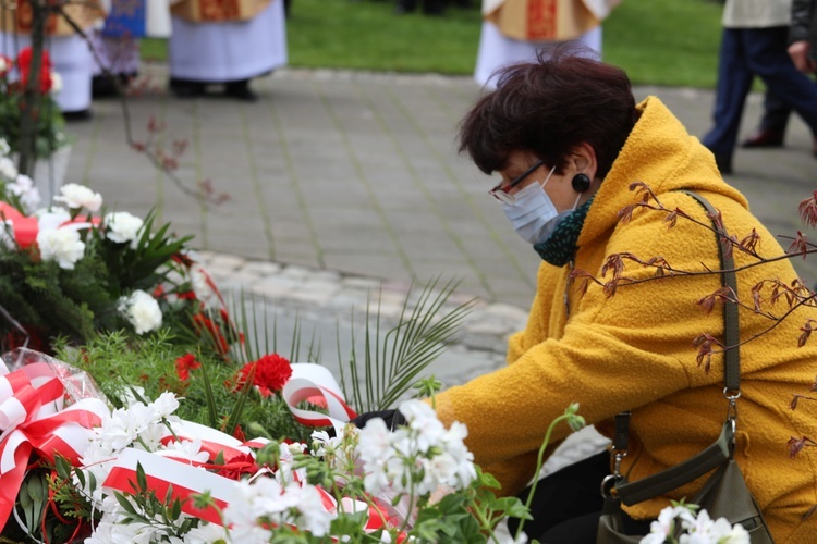 Uroczystość 40. rocznicy 3-majowej Mszy św. "Solidarności" w Andrychowie - 2021