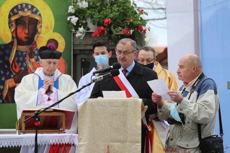 Uroczystość 40. rocznicy 3-majowej Mszy św. "Solidarności" w Andrychowie - 2021