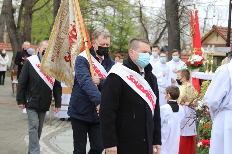 Uroczystość 40. rocznicy 3-majowej Mszy św. "Solidarności" w Andrychowie - 2021