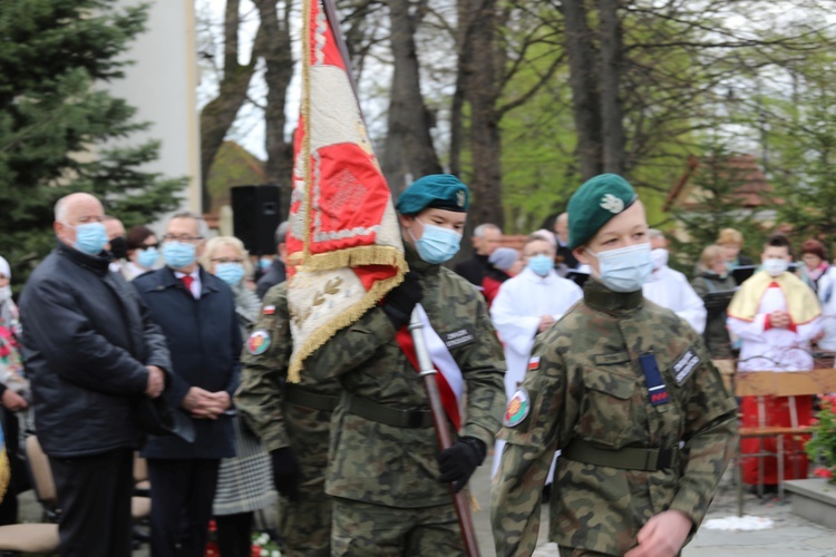 Uroczystość 40. rocznicy 3-majowej Mszy św. "Solidarności" w Andrychowie - 2021