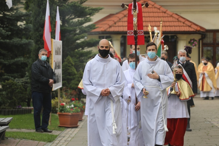 Uroczystość 40. rocznicy 3-majowej Mszy św. "Solidarności" w Andrychowie - 2021