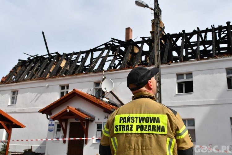 Pożar plebanii w Jakubowie już ugaszony