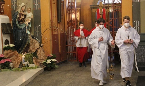 Uroczystość 3 maja w katedrze św Mikołaja w Bielsku-Białej.
