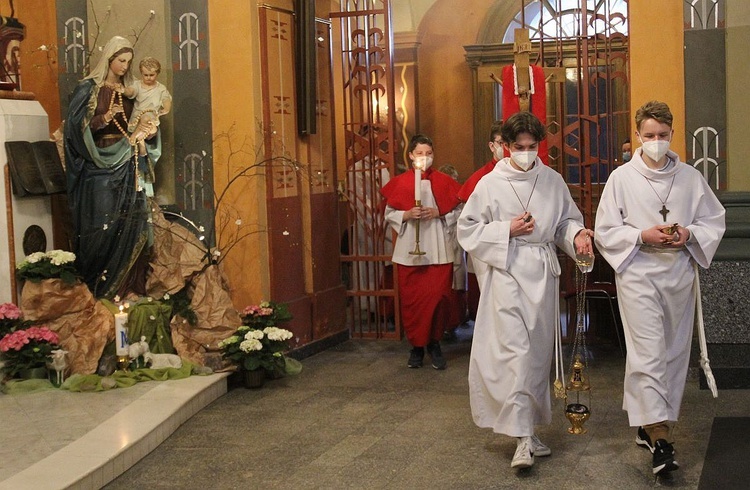 Uroczystość 3 maja w katedrze św Mikołaja w Bielsku-Białej.