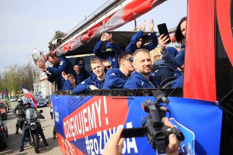 Powitanie ZAKSY, zwycięzców Ligi Mistrzów w Kędzierzynie-Koźlu